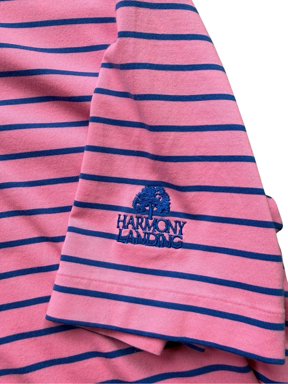 Polo Golf Ralph Lauren Mens Pink Blue Striped Performance Polo Shirt XL Golfcore - Picture 8 of 10